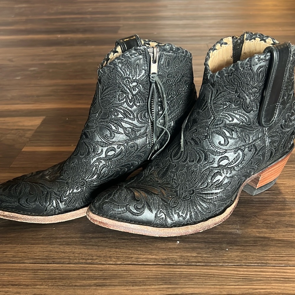Hand Stitched Leather ankle boots